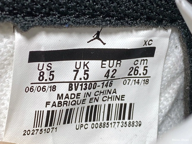 Bmlin Jordan Air OG 1 x Retro BV1300-146 High Union 0823